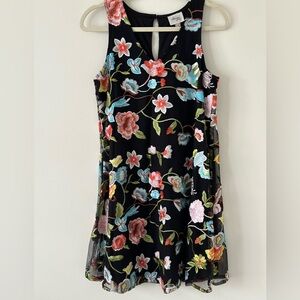 BEIGE By Eci Floral Embroidery Dress size Small